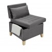 Home36 Tufted Collapsible Linen Chair