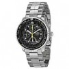 Seiko Flight Chronograph Steel Black Dial Men