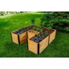 New England Arbors Mezza 6-Ft. Keyhole Composting Raised Garden Bed