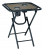 Living Accents Bungee Square Brown Folding Table