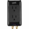 Staples 2-Outlet 1500 Joule Home Entertainment Surge Protector with Coax