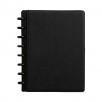 Staples Arc Customizable Notebook System, 6-3/4" x 8-3/4", Black Saffiano (51525)