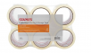 Staples Lightweight Moving & Storage Packing Tape, 2.83" x 54.6 Yds, Clear, 6/Rolls