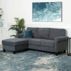 Clarence Fabric Reversible Sofa Sectional (Assorted Colors)