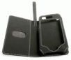 Black Leather Case Pouch with Pull-tab and Card Holder Perfect For Apple iPhone 3G