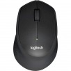 Logitech M330 Silent Plus Ergonomic Wireless Mouse (Black or Grey)