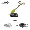 Sun Joe 24V-GT10-LTE Cordless Lightweight Stringless Grass Trimmer Kit