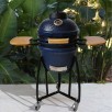 Lifesmart 15" Kamado Style Ceramic Grill Deluxe Bundle