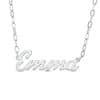 Personalized Stainless Steel Sculpted Name Necklace