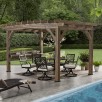 Backyard Discovery Silverton 14x10-Foot Pergola w/ Electric Outlets
