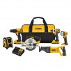 DEWALT 6-Tool 20-Volt Max Power Tool Combo Kit with Soft Case (Charger Included and 2-Batteries Included)