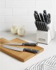 Farberware 15-Pc. Rustic White Wash Cutlery Set