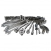 CRAFTSMAN 121-Piece Standard (SAE) and Metric Gunmetal Chrome Mechanics Tool Set
