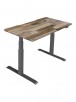 Vari Electric Standing Desk, 60"W, Reclaimed Wood
