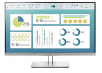 HP EliteDisplay E273 1FH50A8#ABA 27" LED Monitor, Silver/Black