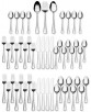 51-Pc International Silver Stainless Steel Flatware Sets (Service for 8) $30, More