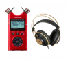 Tascam DR-40X Four-Track Digital Audio Recorder + AKG K92 Studio Headphones