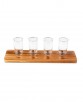 Studio Mercantile Beer Tasting Flight Set Wood 5pc