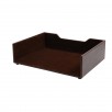 Staples Stackable Letter Tray, Faux Leather, Brown for $5.35, More
