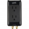 Staples 2-Outlet 1500 Joule Home Entertainment Surge Protector with Coax