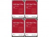 4-Pack 4TB WD Red Plus NAS 3.5" 5400 RPM Internal Hard Drives