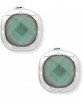 Macys: Anne Klein Silver-Tone Stone Clip-On Button Earrings  for $8.25, More