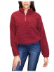 Juniors Apparel: Hippie Rose Sherpa Quarter-Zip or Faux-Fur Chevron Sweatshirt $10 each