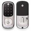 Yale Assure Lock Nickel Double-Cylinder Deadbolt 1-Cylinder Electronic Deadbolt Lighted Keypad Touch