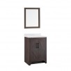 Bathroom Vanities: Style Selection 24" Weathered Brown w/ Mirror $179, More