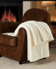 Throw Blankets: 50" x 60" Victoria Classics Fireside Sherpa Throw (ivory)
