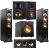 Klipsch Reference Speaker Kit, Floorstanding, Ctr Ch., Bookshelf, Subwoofer BLK
