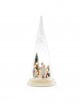Lenox Merry & Magic Light-Up Sledding Snowman Glass Cone