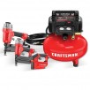 Craftsman 6-Gallon Portable Electric Pancake Air Compressor w/ 3 Tools