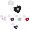 LANDOU Reusable Fabric Face Mask Kit with PM2.5 Filters & External Valve (Child, 6 Colors) $9.99, Mo