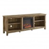 Walker Edison 70-in W Barnwood LED Electric Fireplace $276, More