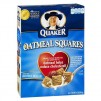 Quaker Oatmeal Squares Crunchy Oatmeal Cereal Brown Sugar 14.5 Ounces