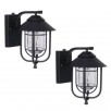 2-Pack Honeywell 800 Lumen Wall Lantern with LED Vintage Filament Bulb