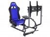 Conquer Race Simulator with Single Monitor Stand Racing Seat Cockpit, Gaming Chair