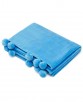 Vera Wang Azalea Skye Salma Pom Pom Turquoise Ultra Soft Plush Throw (Green or Turquoise)