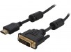 Rosewill EA-HD2DVI-6-BK 6 ft. Black HDMI A Male to DVI-D (24+1) Male 30AWG High Speed Adapter Cable