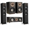Jamo S 809 Floorstanding Speakers,Black,Pair W/Center Speaker/Bookshelf Speakers