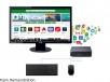 ASUS Celeron Chromebox w/ 24" FHD Monitor Essential Desktop with Chrome OS Keyboard Mouse