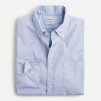 Slim stretch Secret Wash cotton poplin shirt in dobby