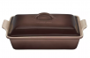 12" x 9" Le Creuset Heritage Stoneware Covered Rectangular Baking Dish (Truffle)