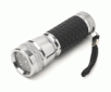 Ultra Bright 14 LEDs Aluminum Flashlight, Black Rubber Grip
