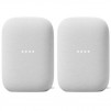 Google Nest Nest Audio Smart Speaker, Chalk, 2-Pack