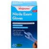 Walgreens 80-Ct Nitrile Exam Gloves Large