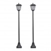 Westinghouse 2-Pack Single Head Black LED Outdoor Garden Solar Post Lamp