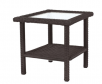 Roll Over to Zoom Living Accents Prescott Square Brown Glass Side Table