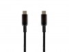 Monoprice Stealth Charge & Sync USB 2.0 Type-C to Type-C Cable, Up to 3A/60W, 3ft, Black, 3-Pack